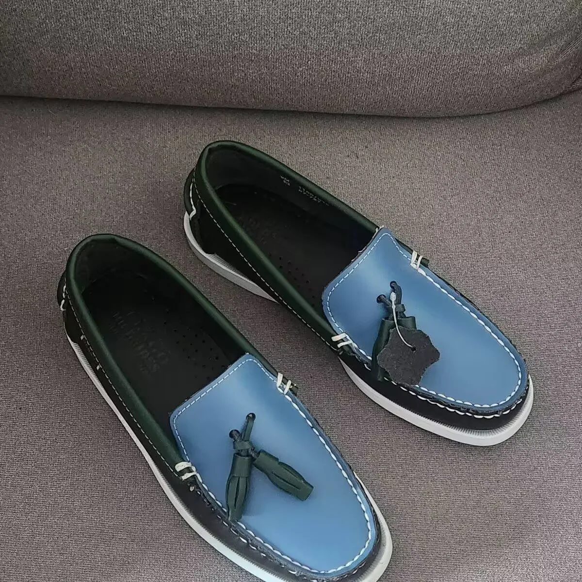 Мужские мокасины ручной работы Docksides классические лоферы из натуральной кожи