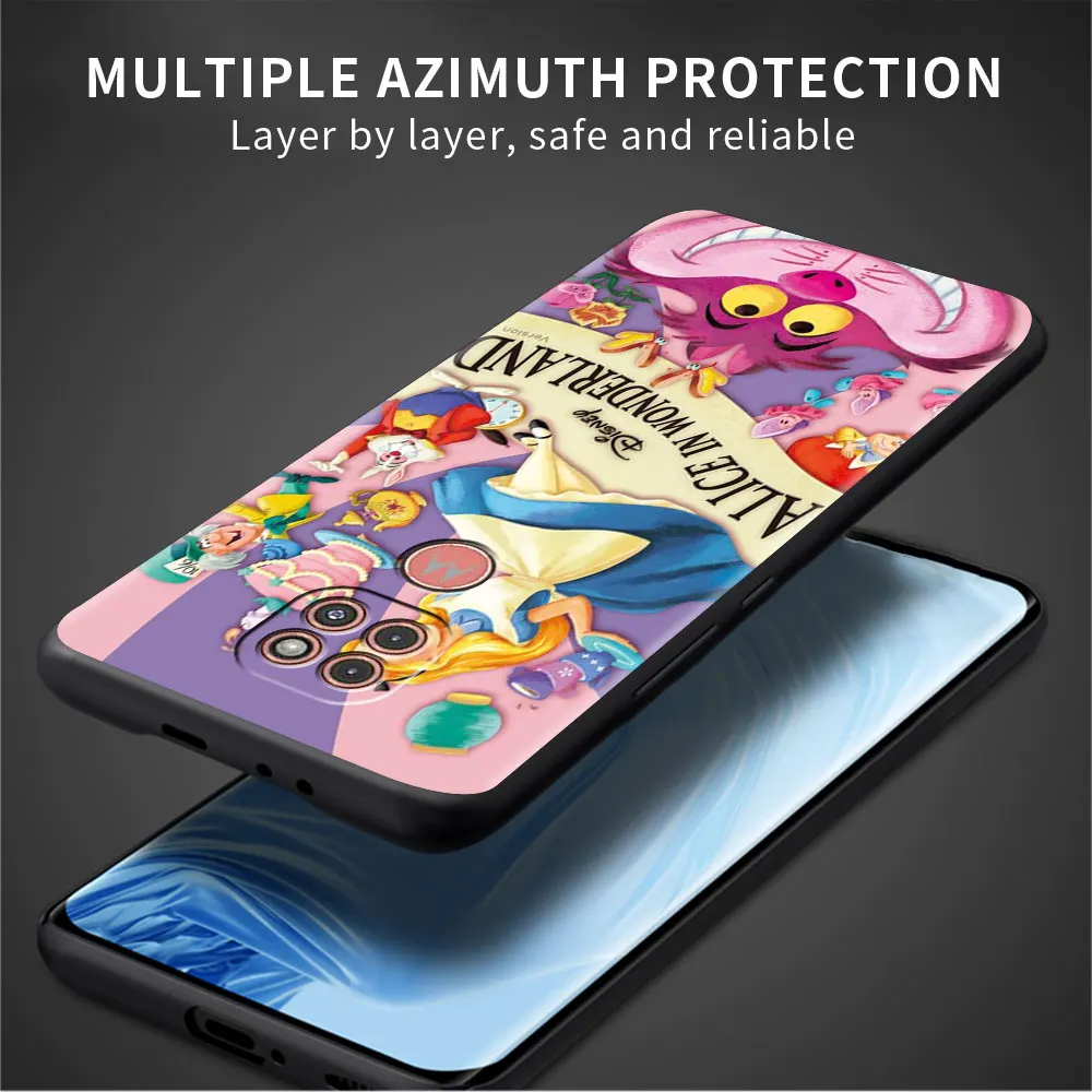 Чехол Alice с изображением Чеширского кота для Motorola G30 G60 G9 Play ONE Fusion G8 G50 E6s G82 Edge 20 Pro G