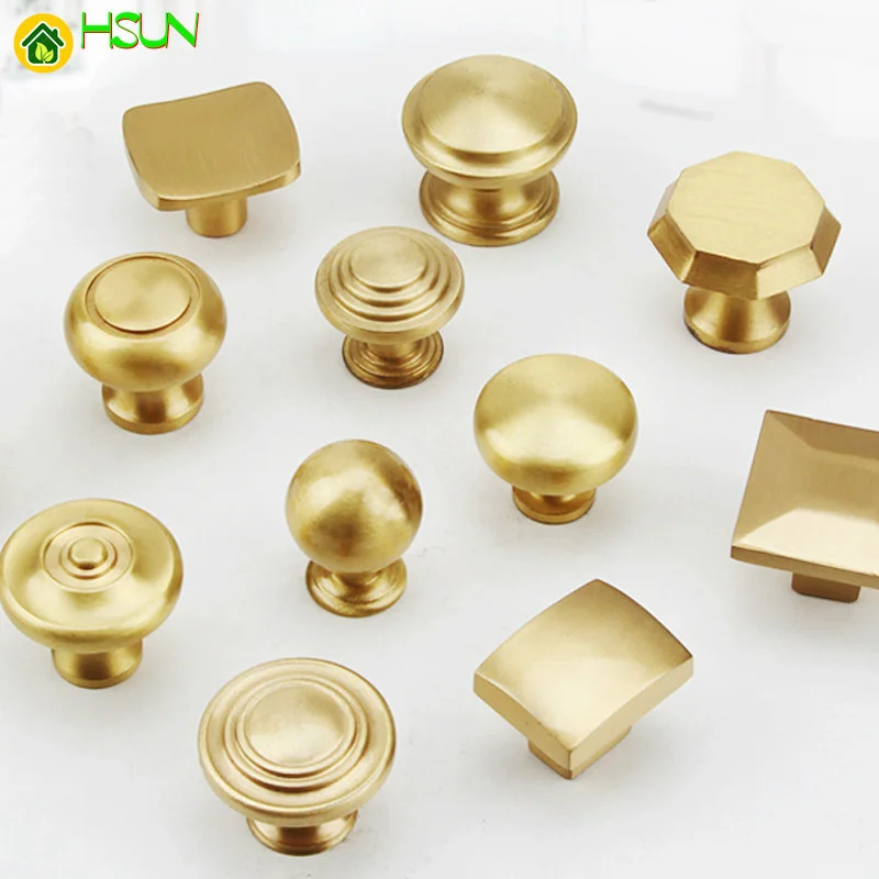 1 шт. латунные ручки для кухонного шкафа |