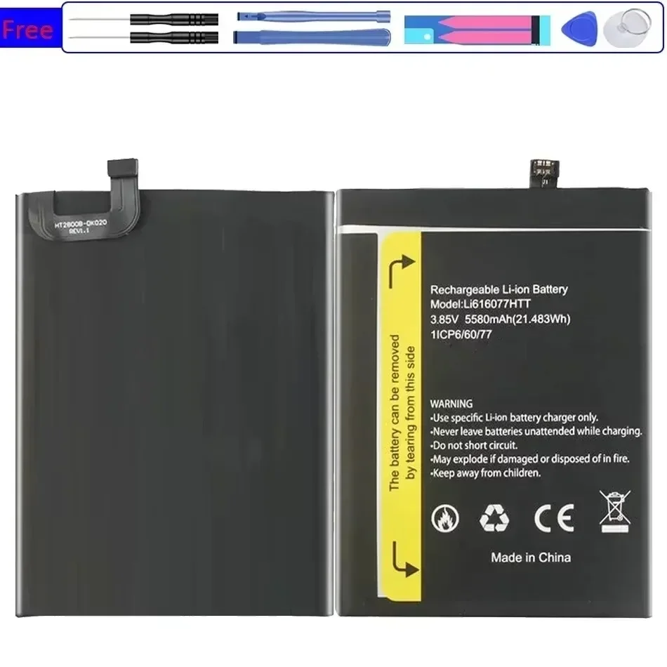 Ли 616077 HTT (bv4900) 5580 мАч Сменный аккумулятор для мобильного телефона Blackview BV4900/BV4900Pro