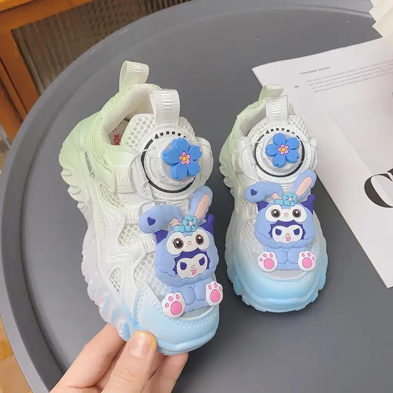 

Kawaii Sanrio Kuromi My Melody Kids Sneakers Casual Shoes Summer New Cartoon Soft Sole Breathable for Children Boys Girls Gifts