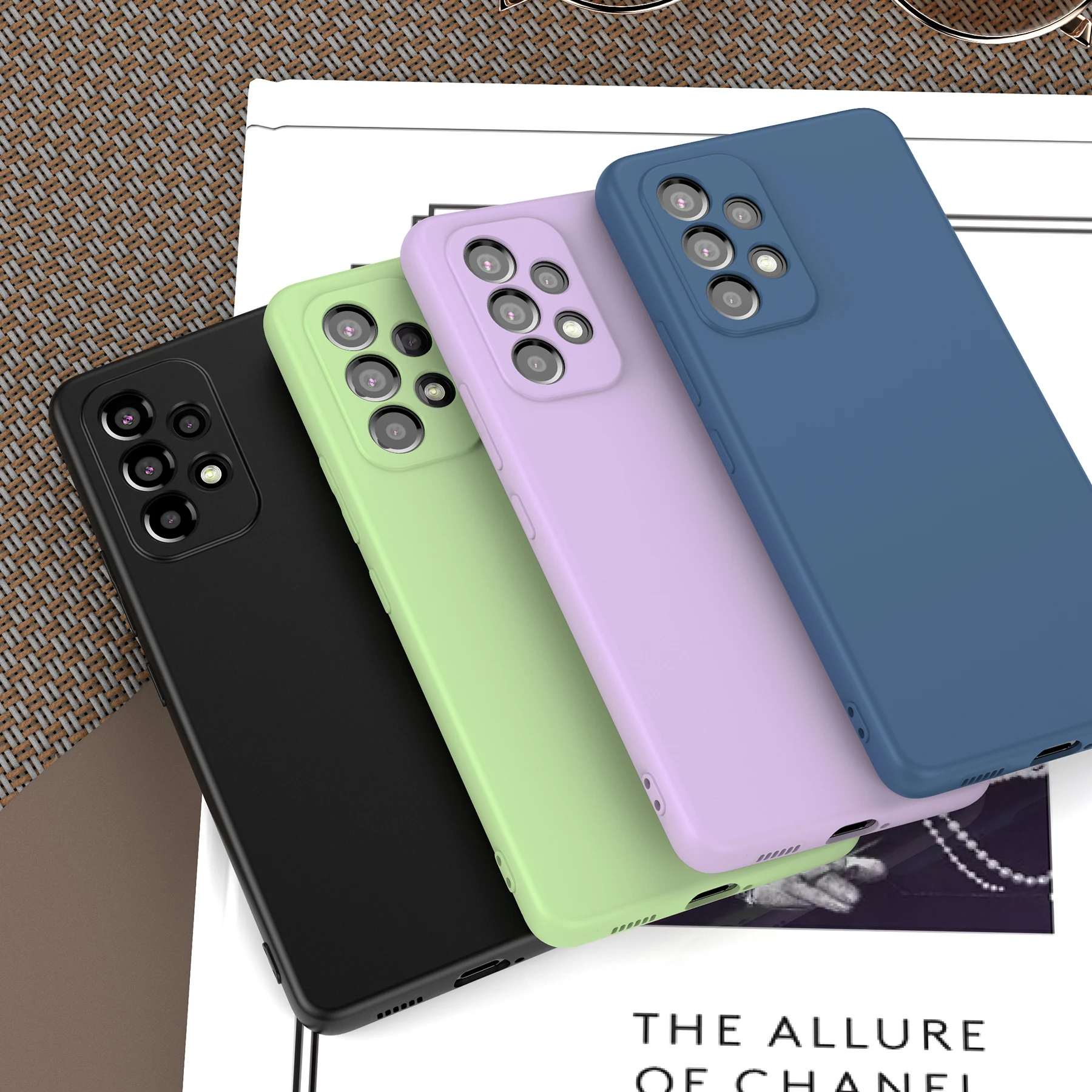 

Чехол для Samsung Galaxy A53 5G, жидкий силикон, мягкая подкладка, грязеотталкивающий Гладкий тонкий защитный чехол из ТПУ с защитой от царапин