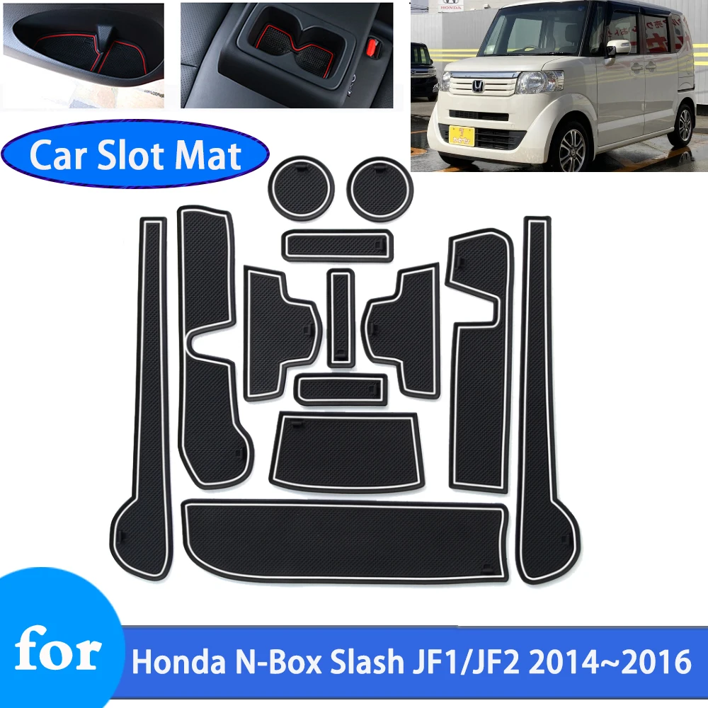 

Нескользящий коврик для автомобильных ворот для Honda N-Box N Box Slash JF1/JF2 2014 2015 2016, Противоскользящий резиновый коврик, аксессуары для дверных канавков