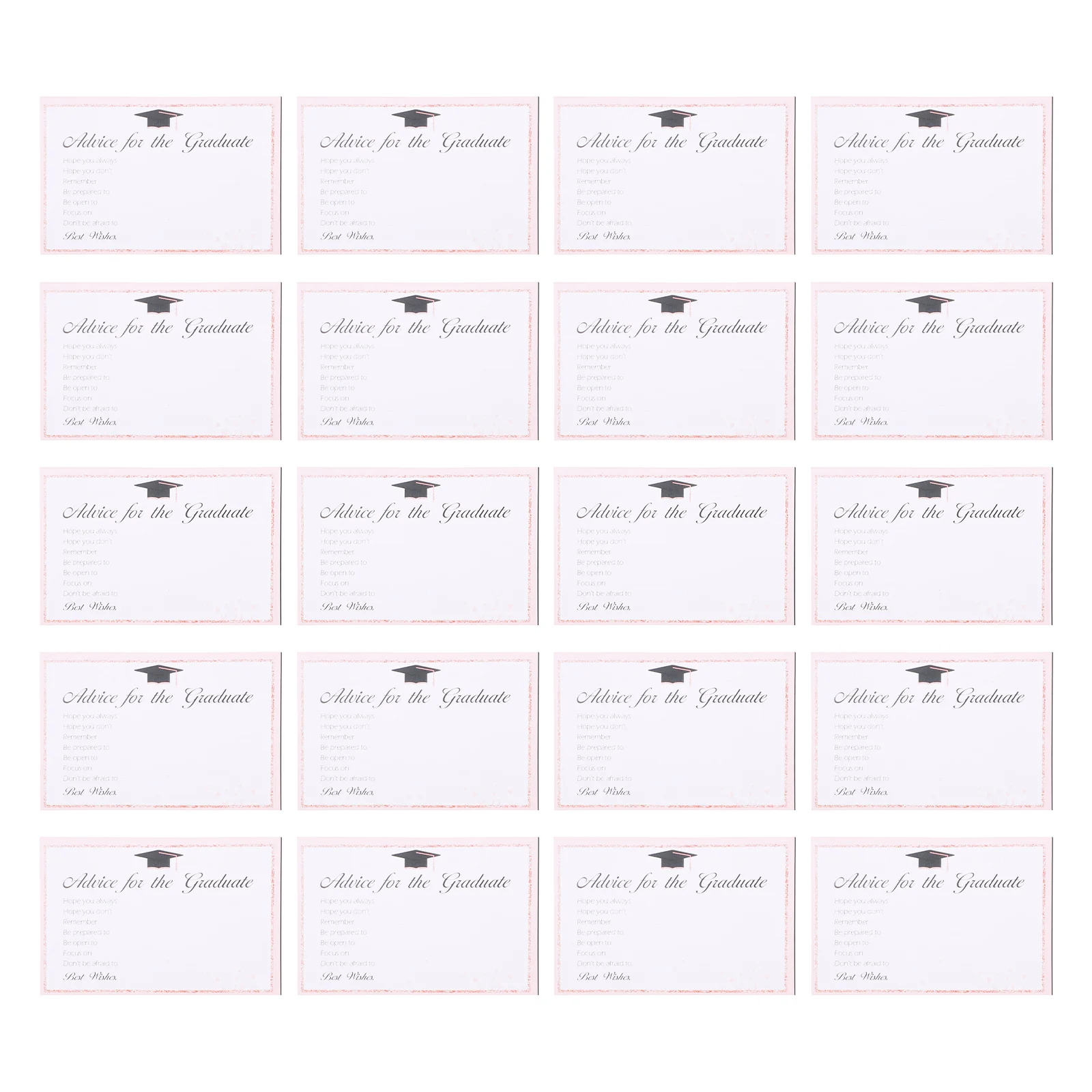 

20pcs Graduation Presents Multipurpose Graduation Themed Cards Decorative Graduation Congrats Cards for Classmates Party Gift