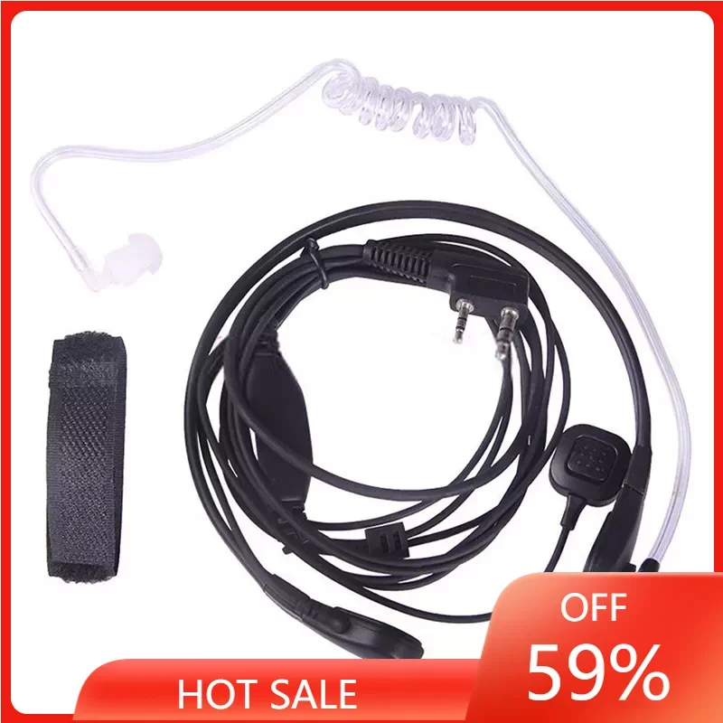 

Throat Mic Earpiece Headset Finger For Baofeng UV5R 888s Radio Walkie Talkie