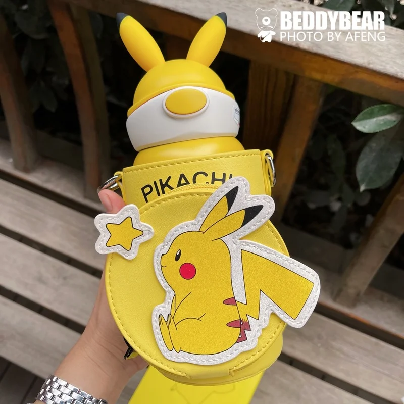 

Pokemon Kawaii Vacuum Cup Anime Figurine 600ml 316 Stainless Steel Kettle Pokemon Daily Supplies Girl Valentine's Day Gift