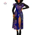 Женское платье с цветочным принтом, вечернее платье в африканском стиле, WY105