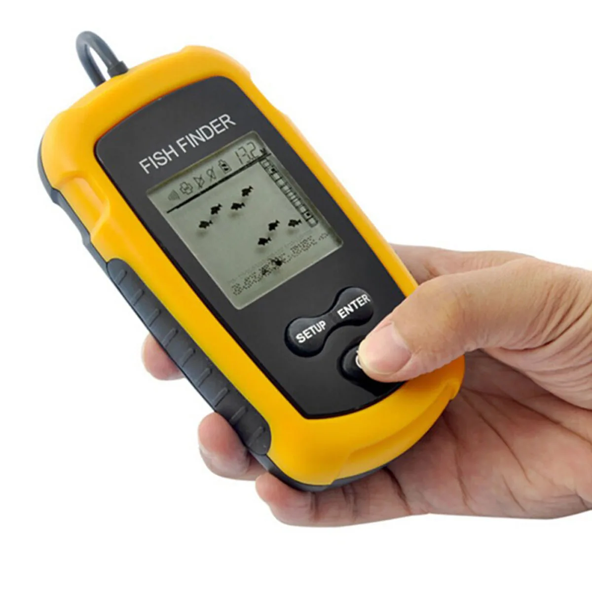 Boat Fishfinder Transducer Fishing Lcd Display