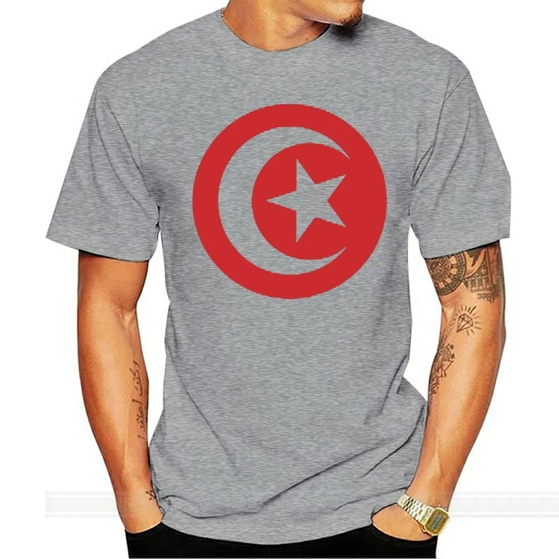 

Summer New Tunisian T Shirt Camisetas Novelty Tshirt Tunisia Flag Mens Clothing Short Sleeve 100% Cotton T-Shirt