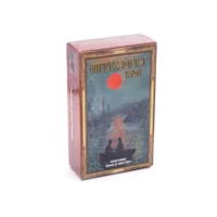 impressionism romantic sunset lake impressionist tarot card retro tarot deck oracle cards divination fate occult card games