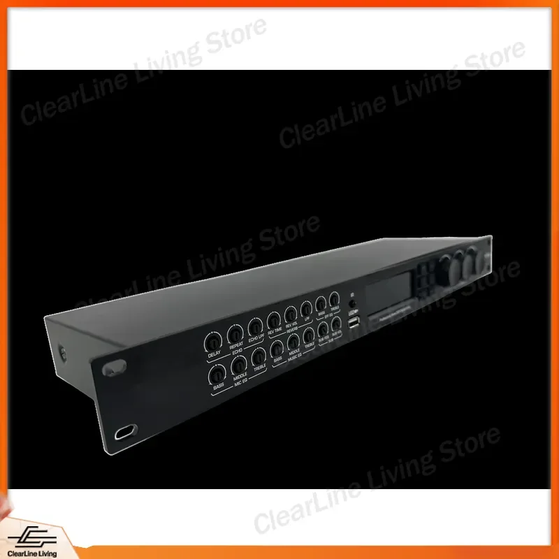 Фото Профессиональный цифровой аудиопроцессор GAK KT900 с эффектами DSP и звуковой картой для караоке, баров, школ, сценических выступлений и микшеров №2