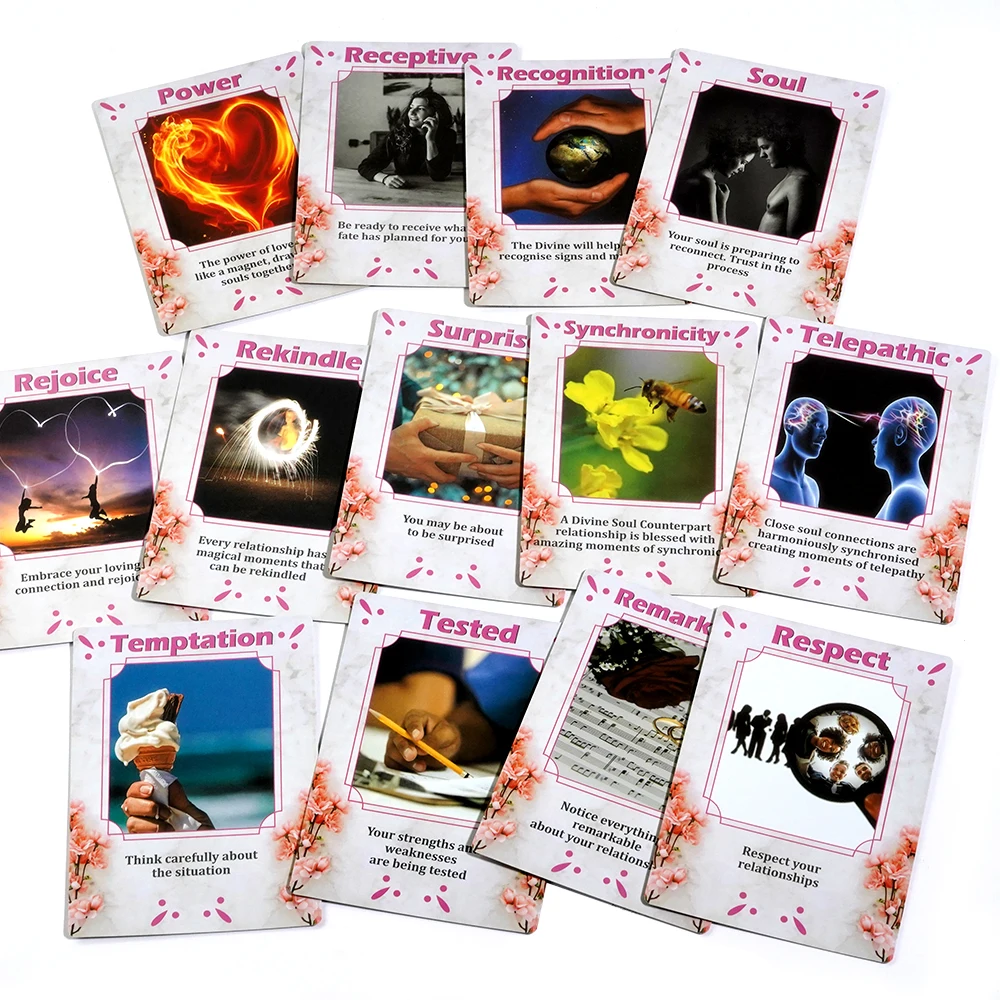 11*6 5 см Soul Connections When Two Hearts Meet Love Oracle Cards 52 Fortune Telling для пар разговор любовной язык