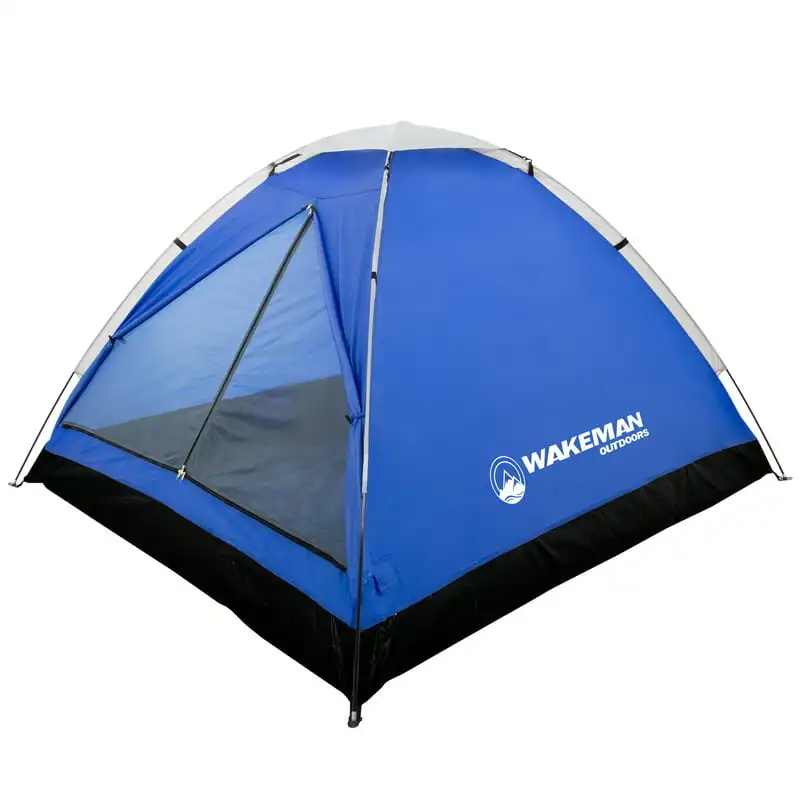 

Водонепроницаемая купольная палатка, для кемпинга со съемными мушками от дождя и сумкой для переноски, двухместная палатка для отдыха на открытом воздухе