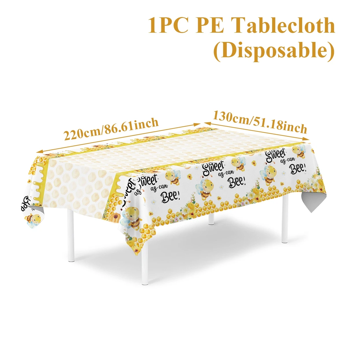 

Пластиковая скатерть на тему пчелиного улья, декор для вечеринки в честь дня рождения, детский день рождения, детский душ, вечерние принадлежности, крышка для кухонного обеденного стола
