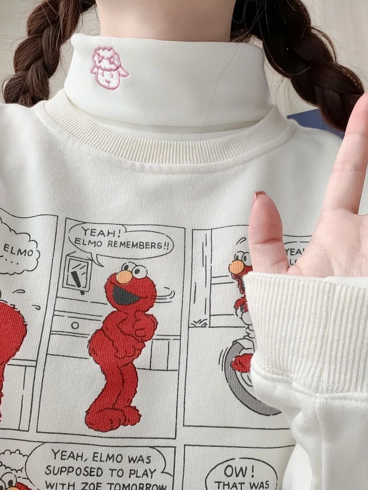 Пуловер женский зимний однотонный с вышивкой 2022