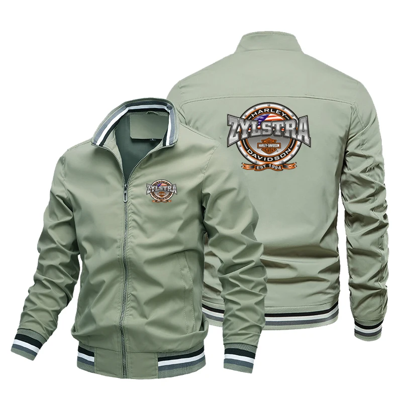 

Size s-5xl 2022 new autumn and winter logo casual outdoor sports windbreaker coat print men's oversized trend top