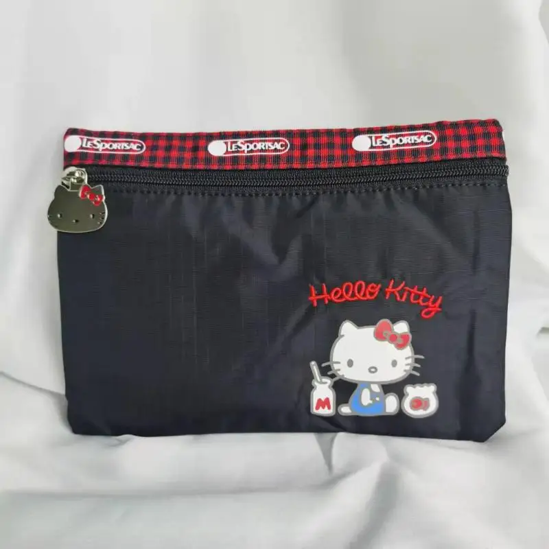 

New Kawaii Sanrio Hello Kitty Snoopys Totoro Lesportsac Cartoon Anime Storage Cosmetic Bag Change Coin Bag Wallettoys for Girls