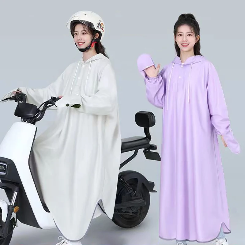 Водонепроницаемый Длинный Плащ Для Взрослых Унисекс С Капюшоном Путешествий