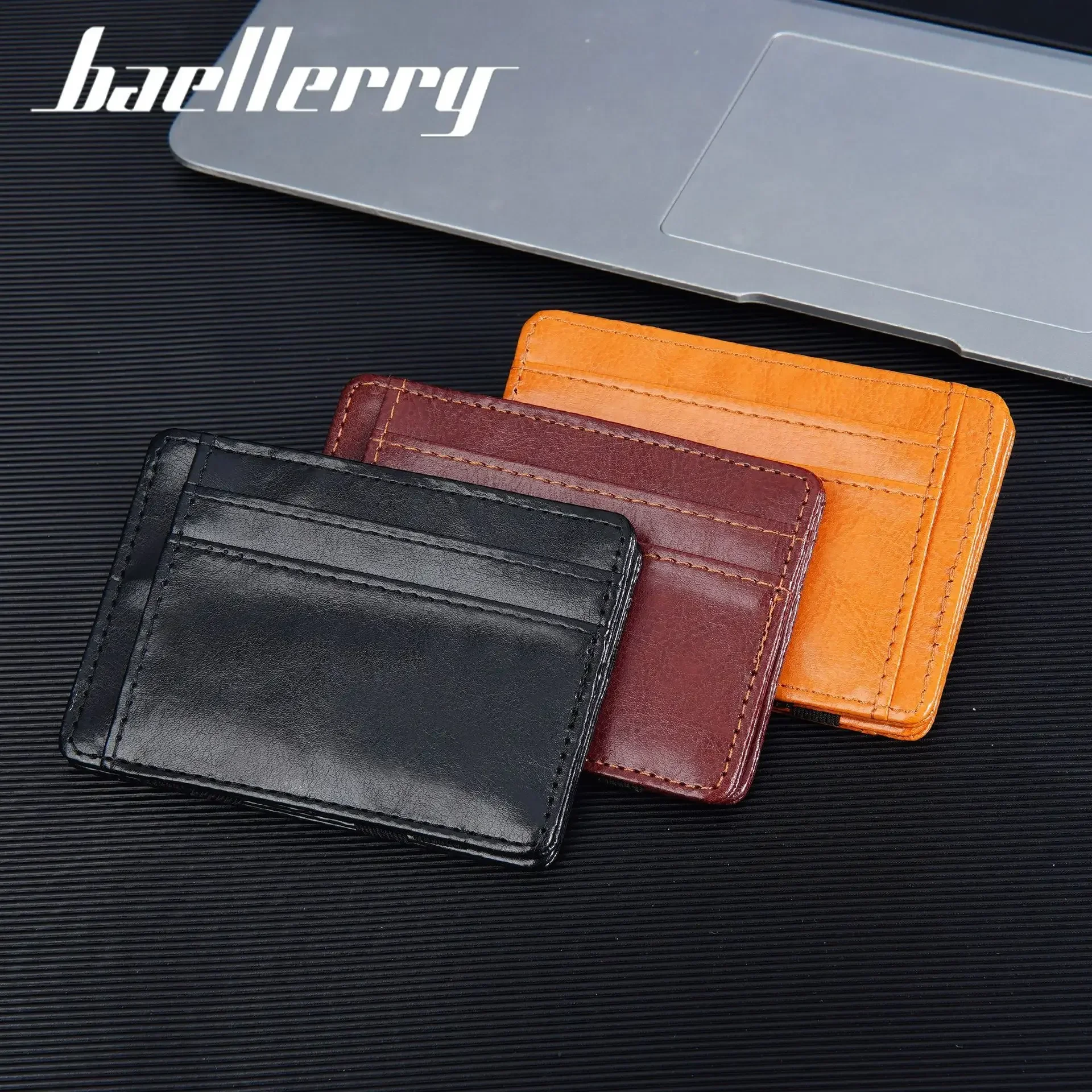 Простые мини-кошельки мужской Ультратонкий маленький волшебный эластичный