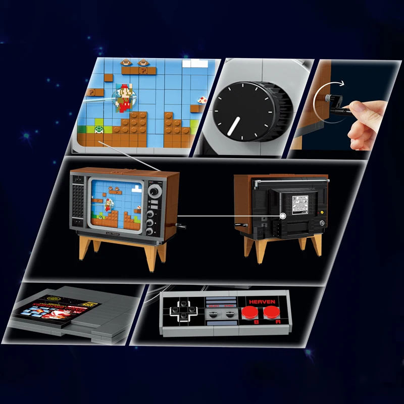 Консоль Nintendo с супермариованными линиями модель развлекательной системы