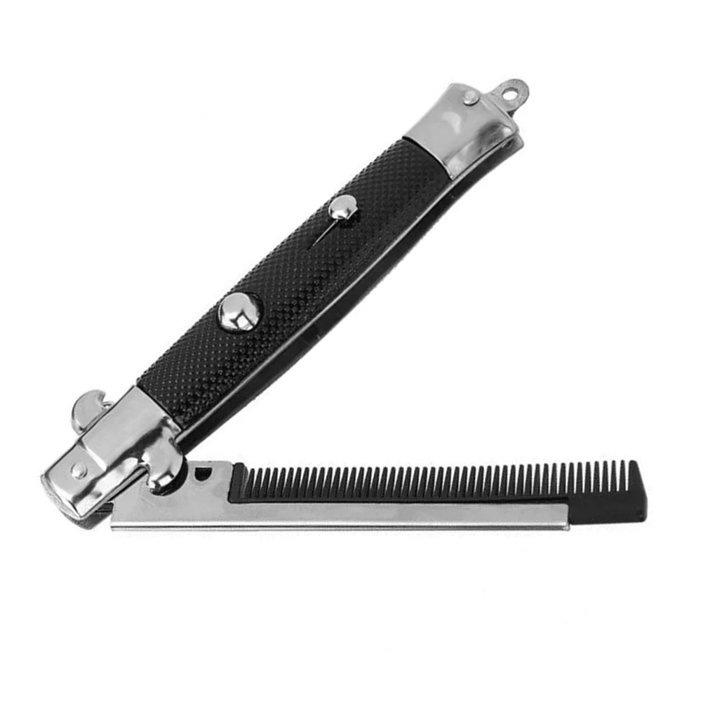 Складная металлическая пружинная расческа 3 шт. пластиковая ручка портативная