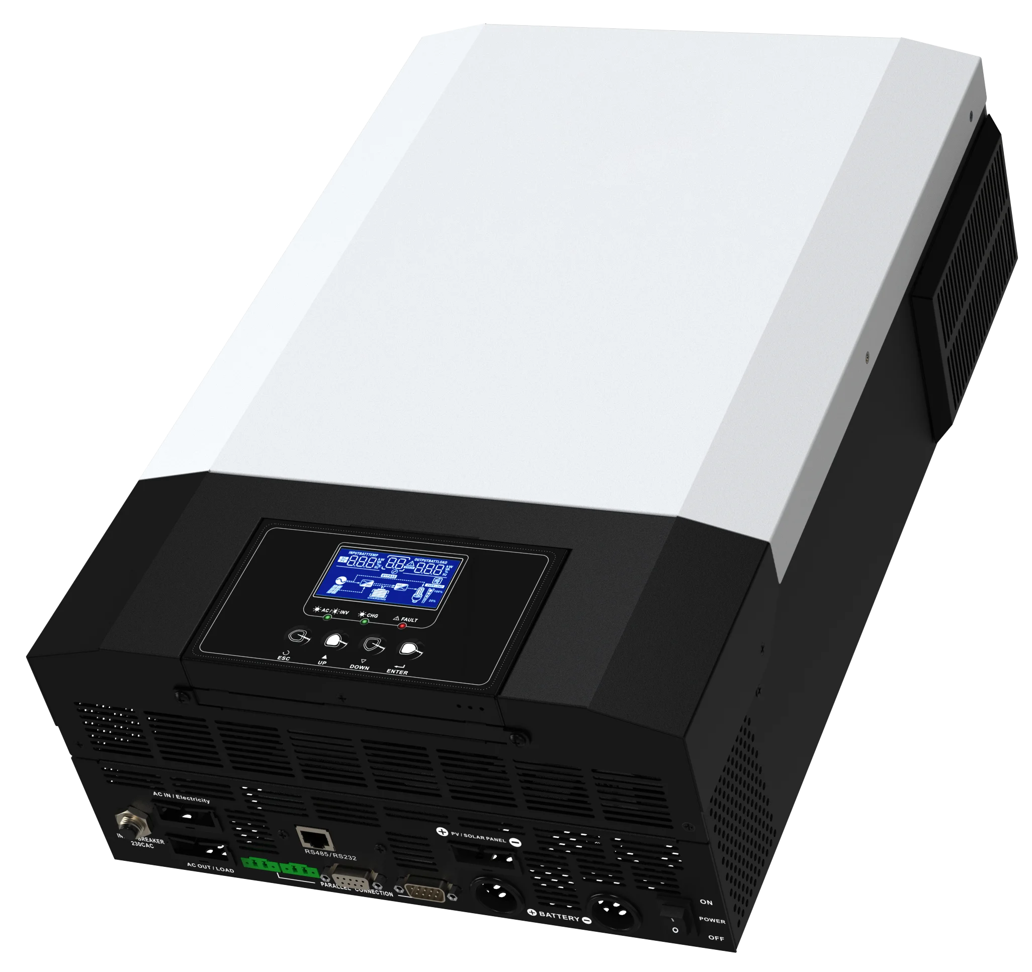 

Wi-Fi 5.5KW Гибридный солнечный инвертор 110A MPPT Контроллер заряда без работы батареи