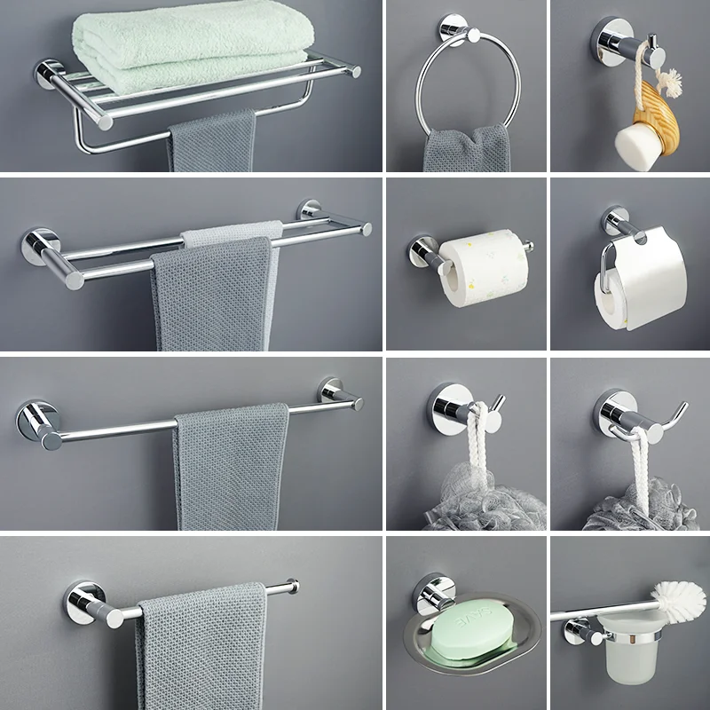 Holder Soap Tray Robe Hook Wall Roll Paper Holder Toilet Bru