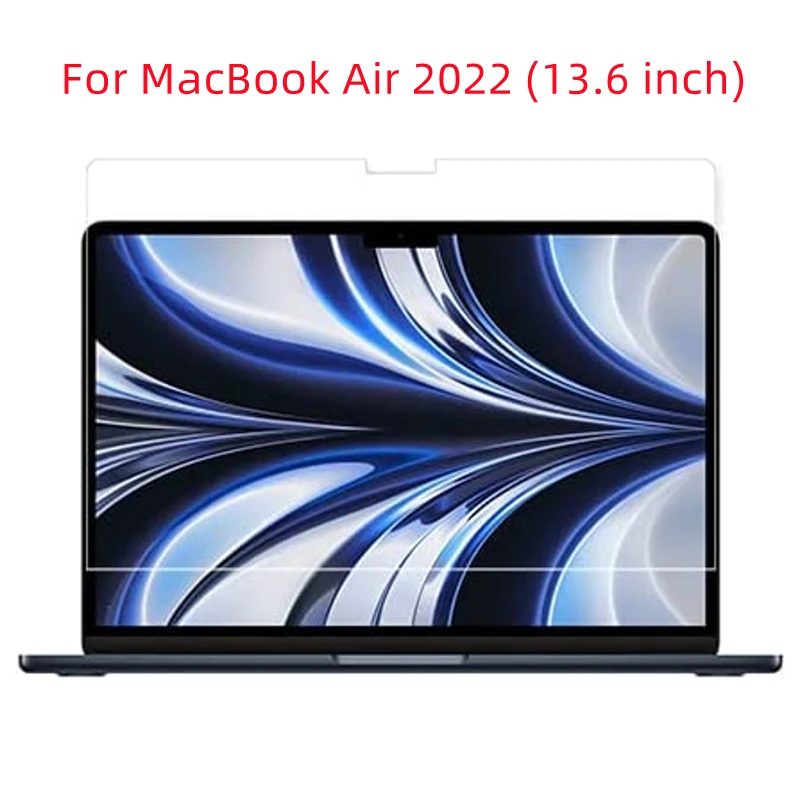 Фото Для чипа M2 2022 Apple MacBook Air 13,6 дюймовая Защитная пленка для экрана ноутбука из закаленного стекла A2681 защитная пленка без пузырьков для ноутбука №1