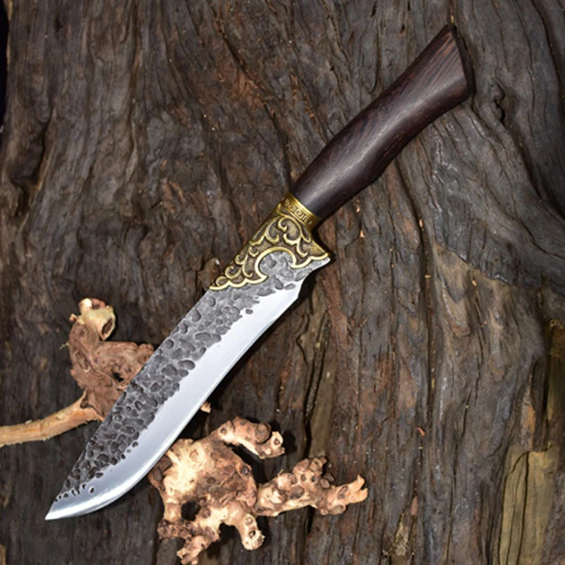 

9 Inch Gyutou Knife Copper Decor Sharp Chef Cleaver Boning Slicing Sushi Sashimi Filleting Fish Handmade Longquan Kitchen Knives