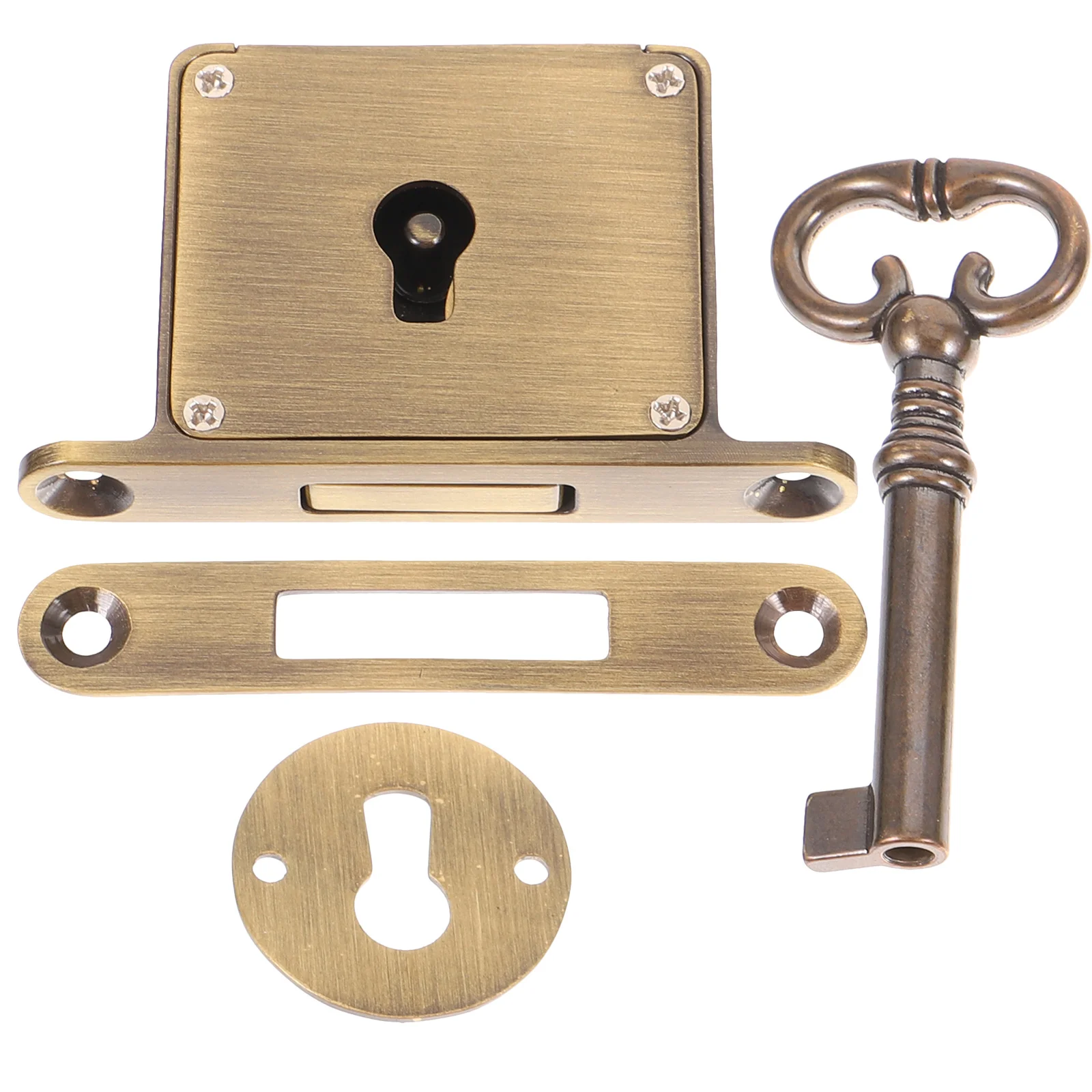 

Drawer Lock Metal with Key Retro Cabinet Locks for Drawers File Secure