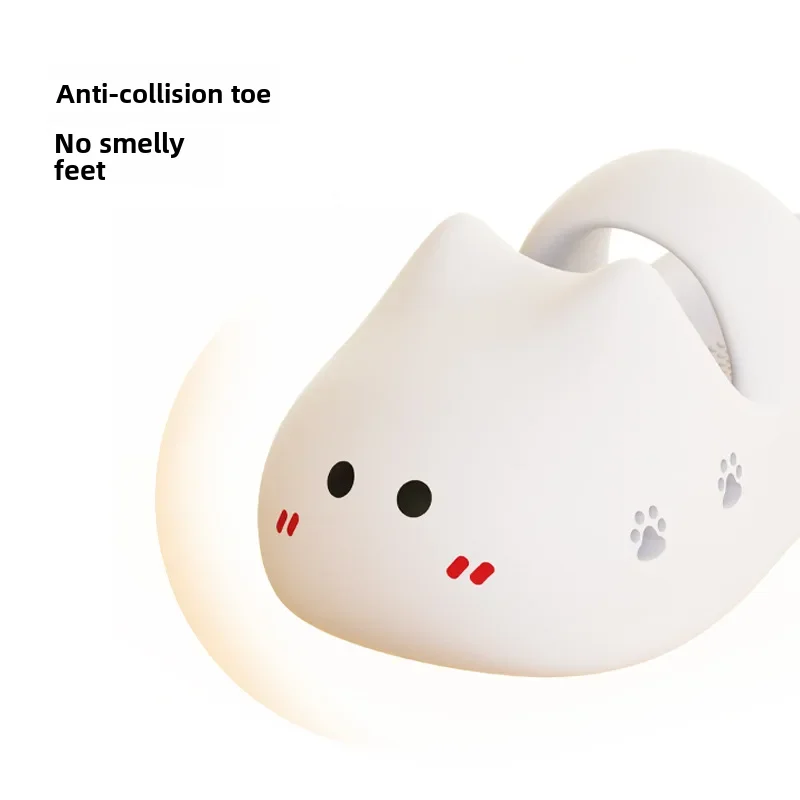 Шлепанцы с вырезами в виде котят женская летняя верхняя одежда новинка 2024