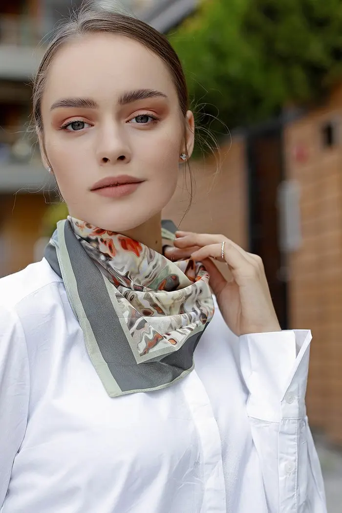 

WOMEN SCARF BANDANA ACCESSORIES GIFT COLORFUL TWİLL SCARF SHAWL