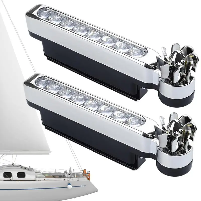 

Wind Powered LED Lights 2pcs Ultra Bright 8LED Car Auxiliary Lamp Universal Car Exterior Lights Wind Energy COB Lighting Driving