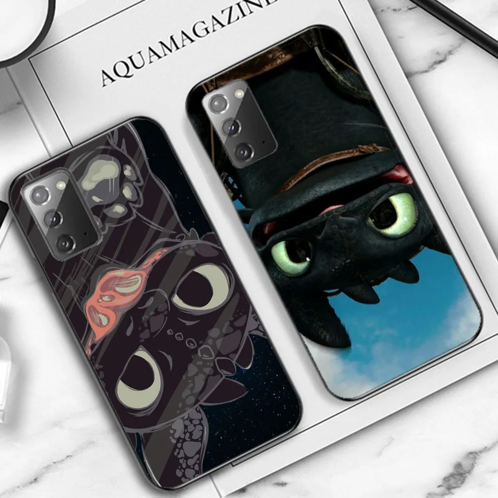 Lovely couple Toothless Fury Dragon Phone Case For Samsung Note 8 9 10 20 pro plus lite M 11 30 21 31 51 A 22 42 02 03