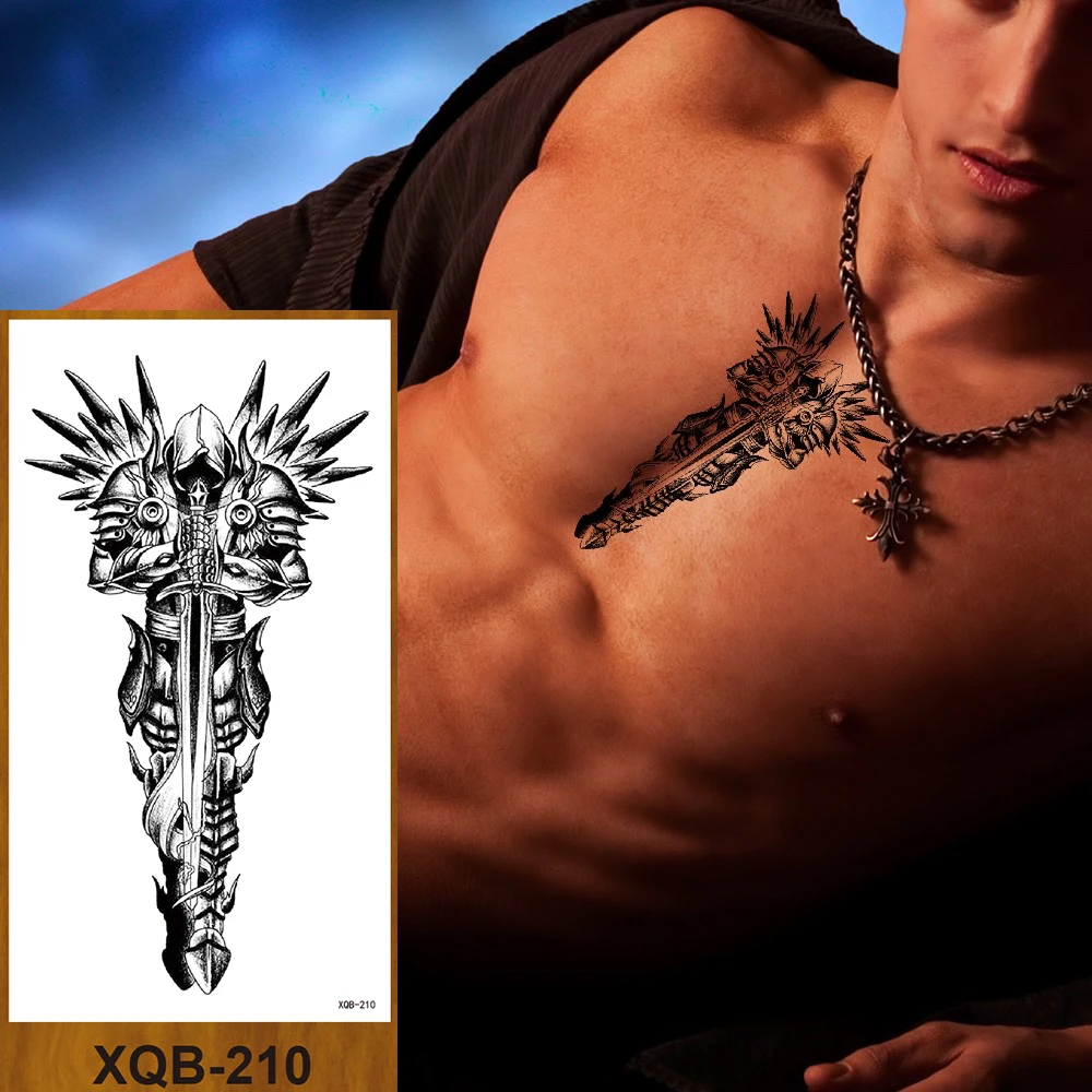 Временная тату-наклейка на руку для мужчин и женщин искусственная татуировка