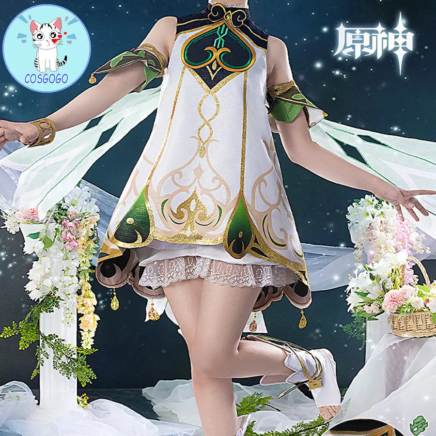 

Костюм для косплея геншин ударьида для взрослых и детей, Карнавальная форма, парик, Аниме Костюмы на Хэллоуин, Женская игра, Малый лорд кусанали