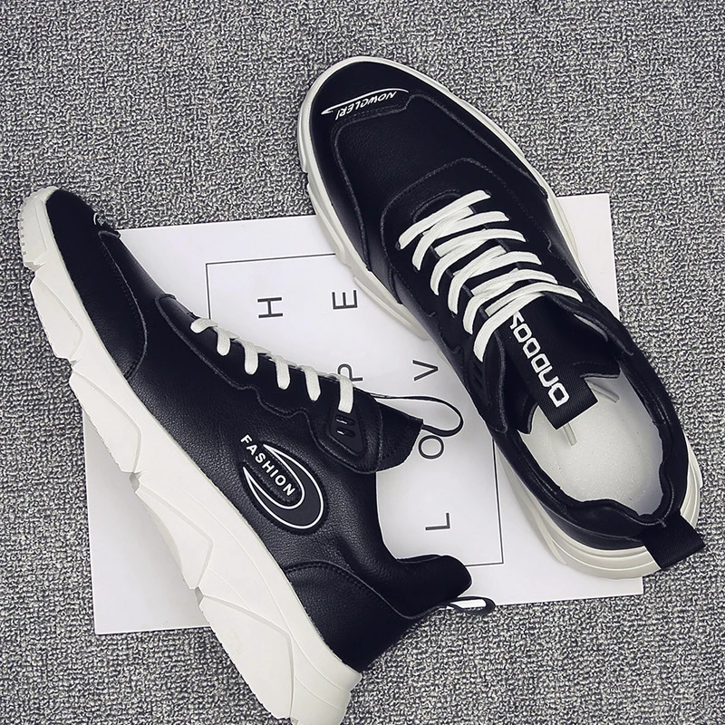 

Дышащая повседневная обувь для улицы, мужская деловая повседневная обувь из искусственной кожи для мужчин, модная прогулочная обувь, Женск...