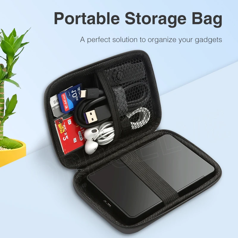 Travel Digital Storage Bag External Portable Protection Bag For USB Cable Charger Earphone HDD Cosmetic Pouch Organizer Bag Case