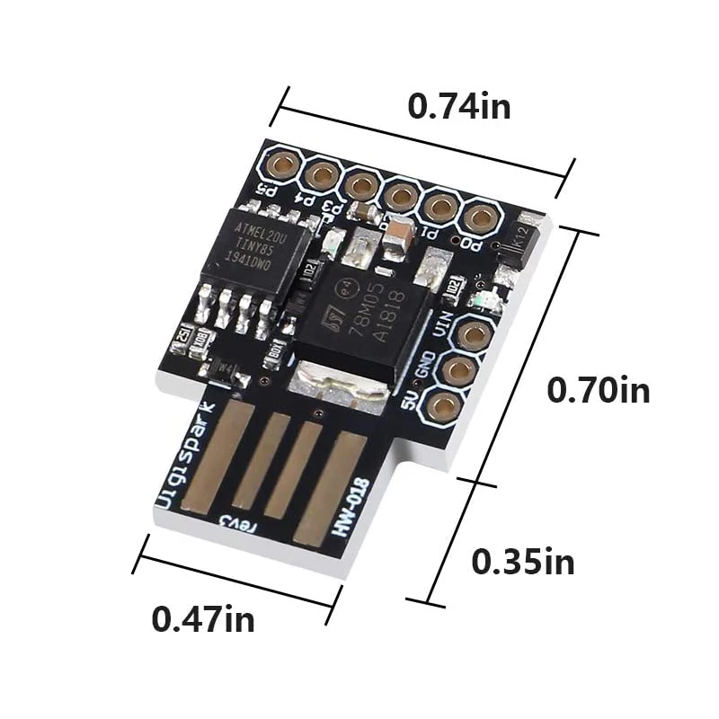 5pcs Digispark Kickstarter Attiny85 General Micro USB Development Board for Arduino images - 6
