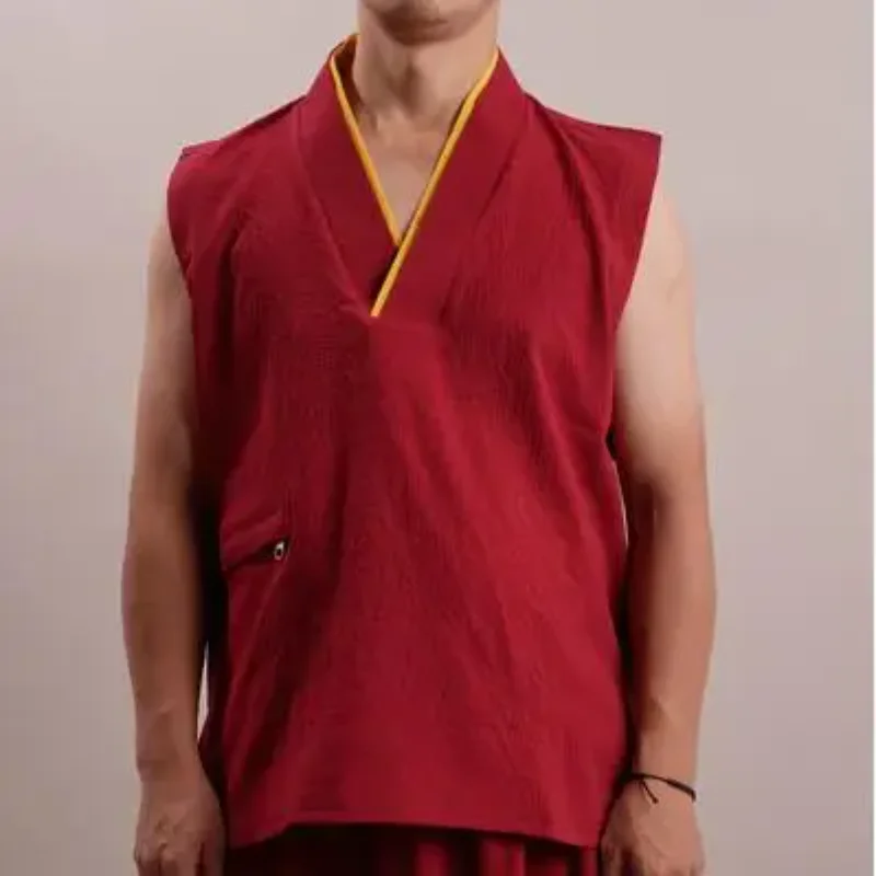 Китайский тибетский буддизм Лама Таиланд Монах Летняя рубашка Мужские топы