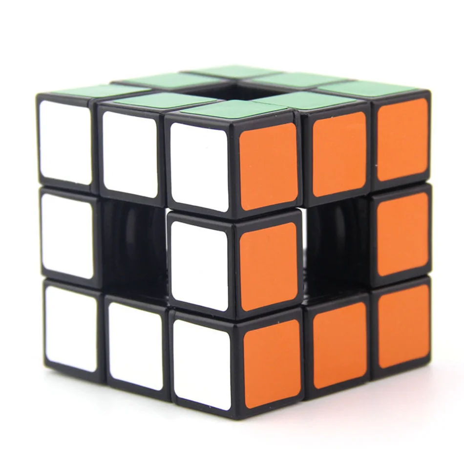 LanLan 3x3x3 Hollow Cube 3x3 Magic Cube Professional Magic Cube Puzzle Toy For Children Kids Education Toy