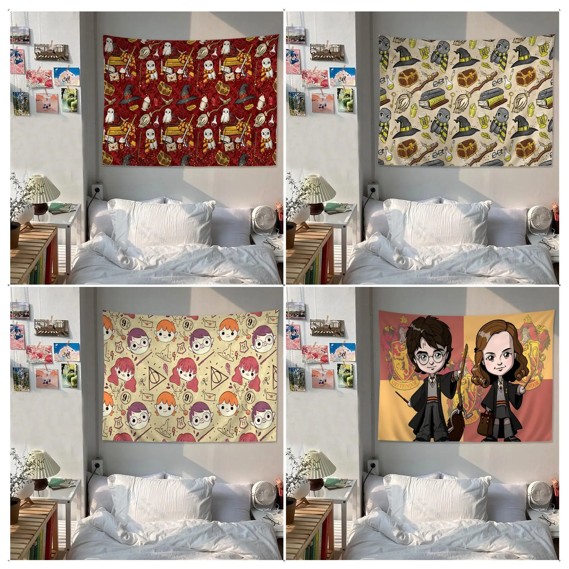 

BANDAI Harry Potter Cartoon Tapestry Art Science Fiction Room Home Decor Decor Blanket