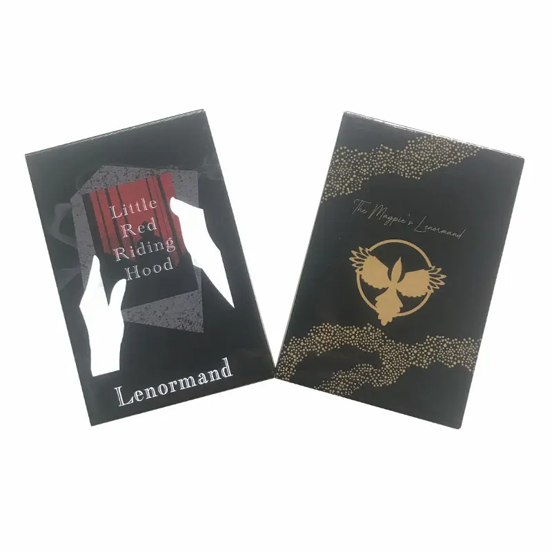 

Маленький красный капот для верховой езды Lenormand And Magpies Lenormand, карточка с изображением оракла, судьбы, предсказаний, семейных праздников, бума...
