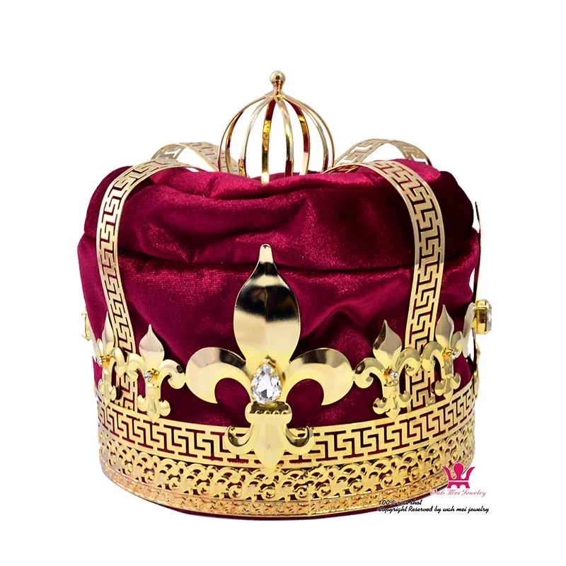 

Crown Tiara Hat Cap King Queen Cosplay Hairwear Unisex Prince Princess Fashion Jewel Woman Men`s Crown Imperial State Colour