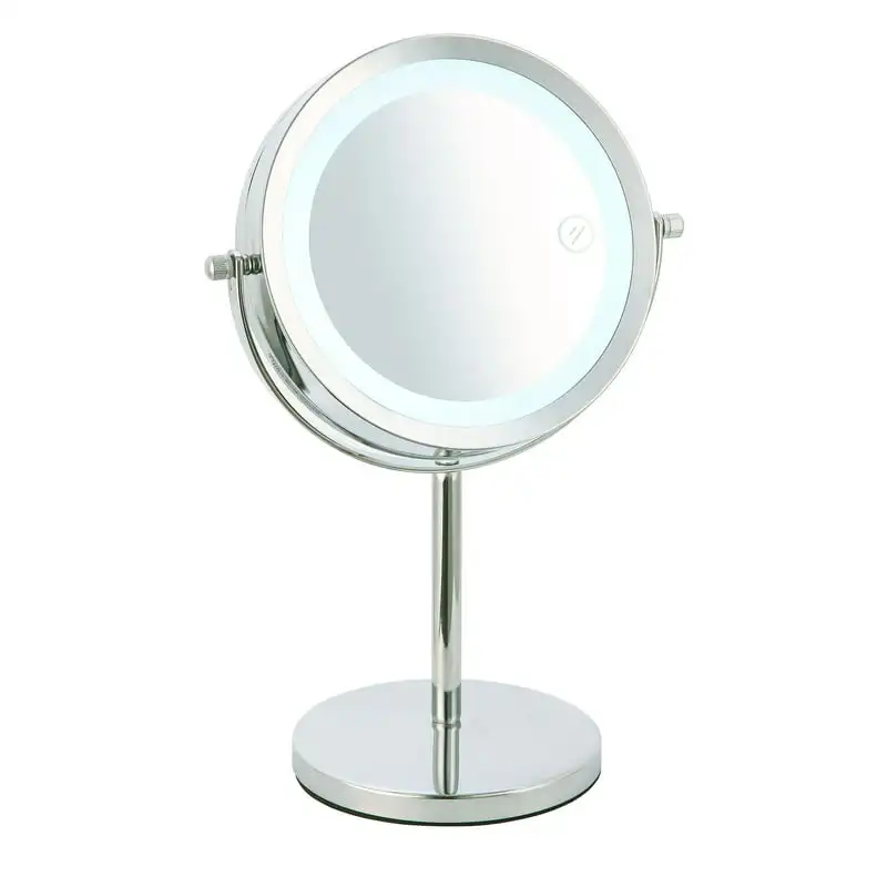 

Free Shipping Cosmetic Mirror with LED Light Chrome