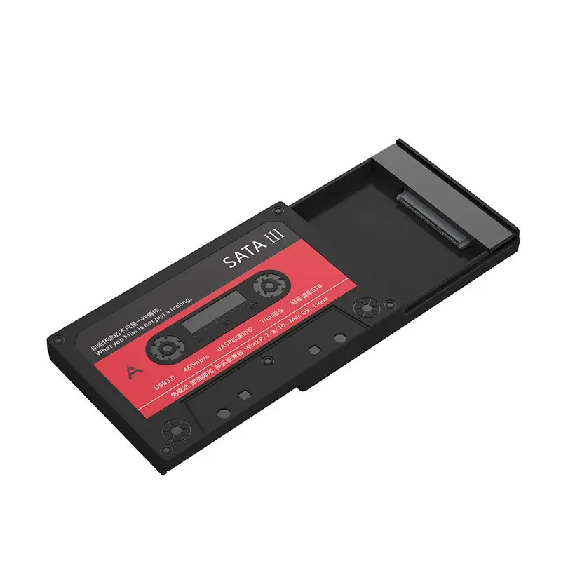2 5-дюймовый корпус внешнего жесткого диска USB 3.0 SATA 5 Гбит/с HDD и SSD-ленточный UASP для