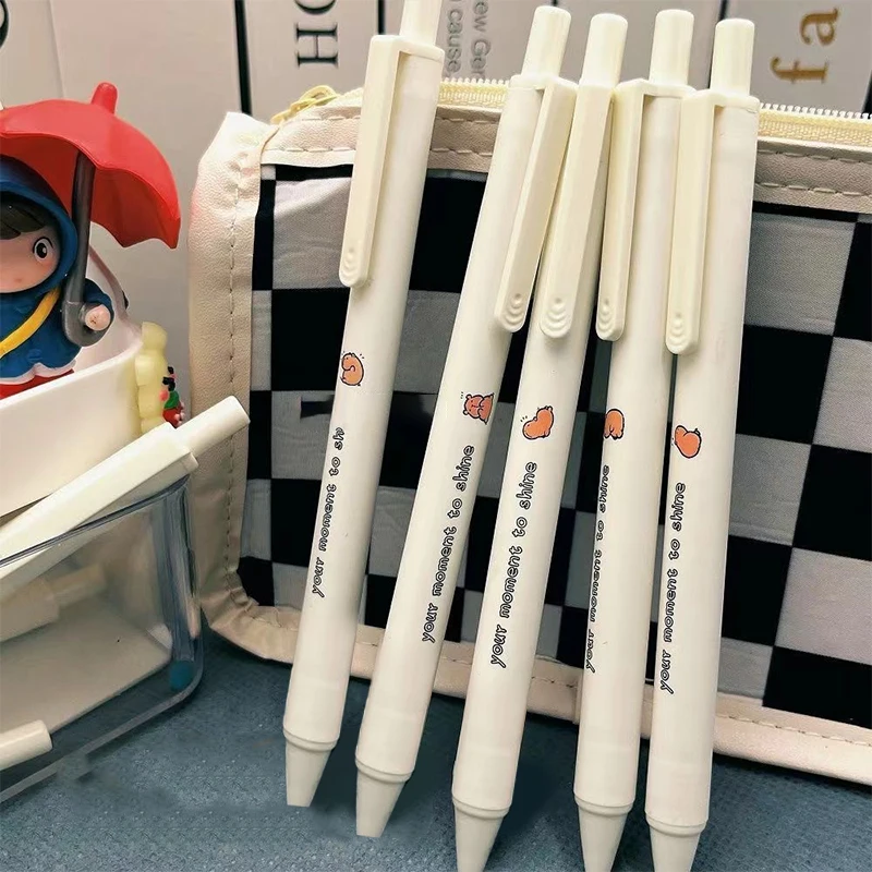 5 шт. 0 мм милая гелевая ручка с капибарой ручки черными чернилами для подписи