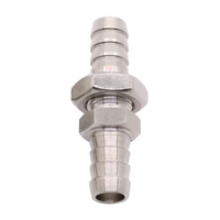304 stainless steel barb bulkhead fitting 34681012141619202532mm ss304 equal reducer hose tail connector water gas