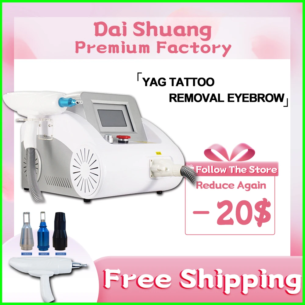 

New Hot Sale Q Switched Nd Yag Laser Therapy Machine For Tattoo Removal Machine Laser Wrinkle Remover Beauty Spa Salon Beauty