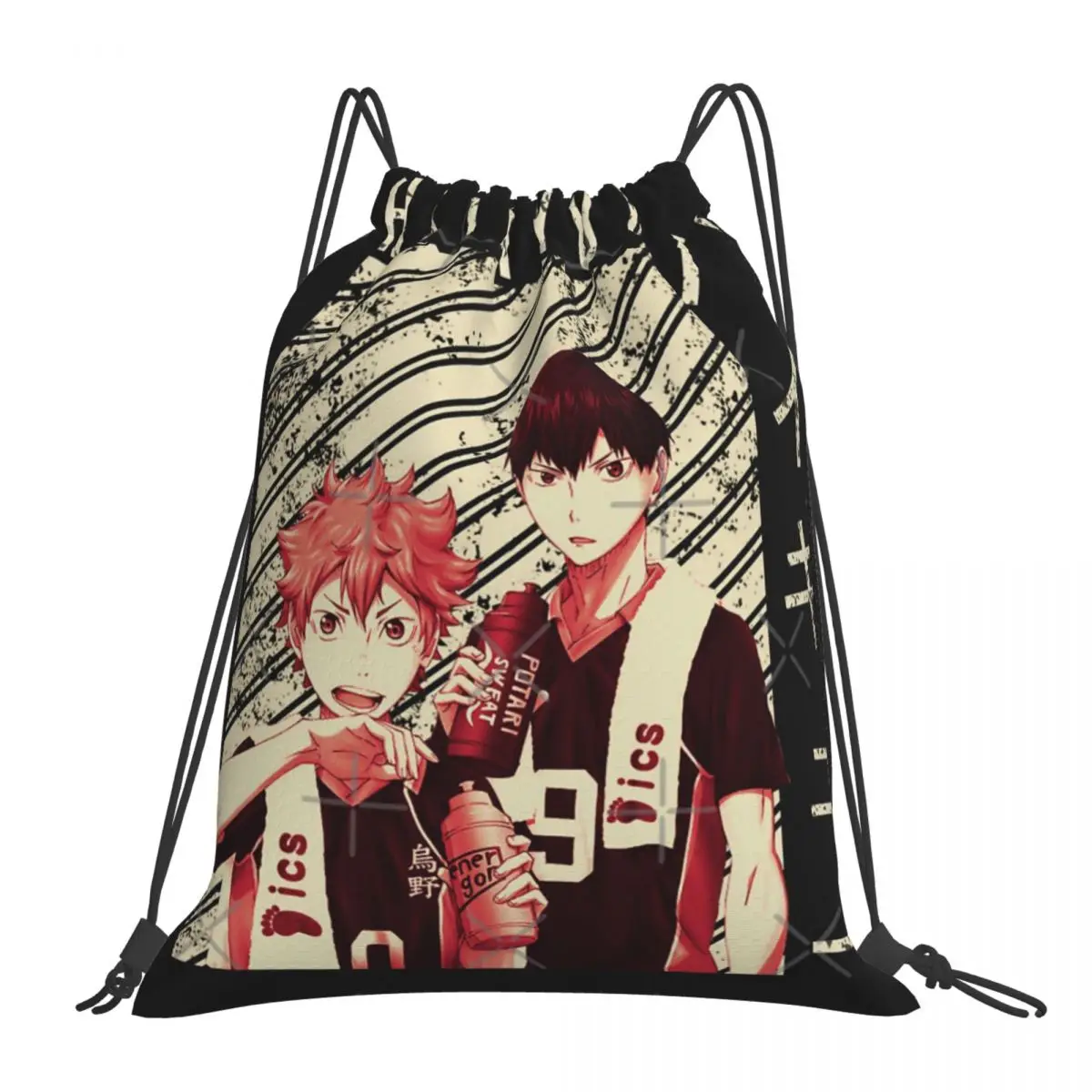 

Hinata And Kageyama Haikyuu 1 сумки на шнурке Рюкзаки Сумка для школы сумки для мужчин сумка на шнурке